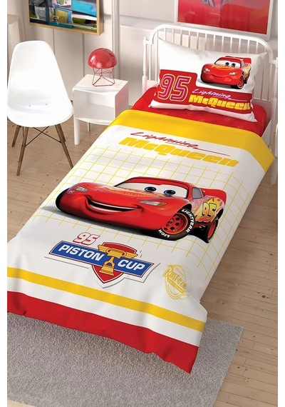 Taç Lisanslı Cars Tek Kişilik Nevresim Takımı