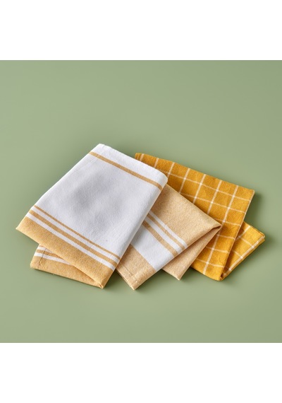 Bella Maison Juno Kurulama Bezi 3'lü 45 x 65 CM Hardal
