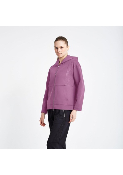 Lescon Kadın Fermuarlı Kapüşonlu Sweatshirt 24n-2126 24ntbl002126 Gül Kurusu