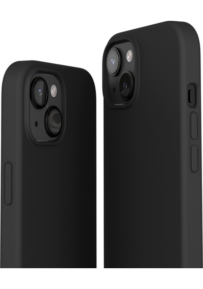 Vonmahlen Apple Uyumlu iPhone 15 Plus Magsafe Silikon Kılıf Siyah