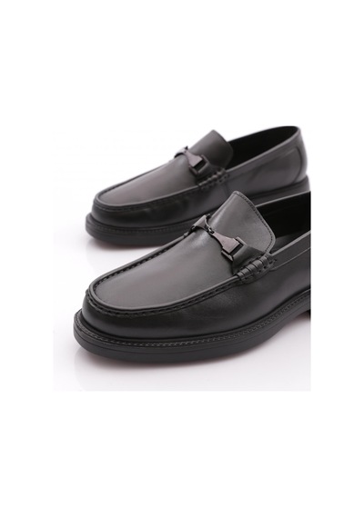 Dgn 2459-2 Erkek Loafer Ayakkabı Siyah Antik