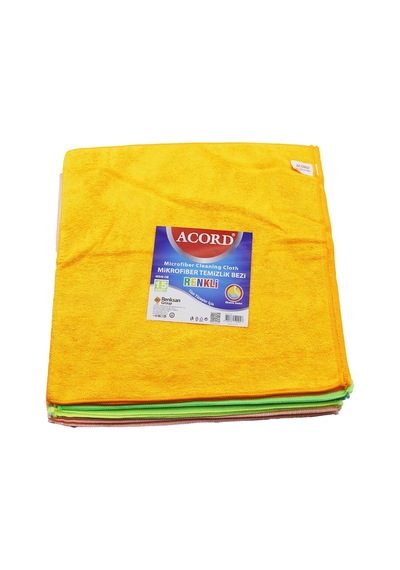 Lunaev 15 Adet Acord Kod-536 Dökme 40x40cm Renkli Mikrofiber Temizlik Bezi Ekstra Emici Tüm Yüzeyler 0