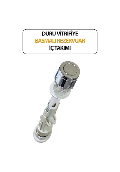 Vitrifiye Basmalı Klozet Rezervuar Iç Takımı Beyaz