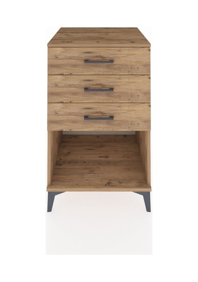 Kronos Komodin 3 Çekmeceli 60x59x96 Çam-çam Çam