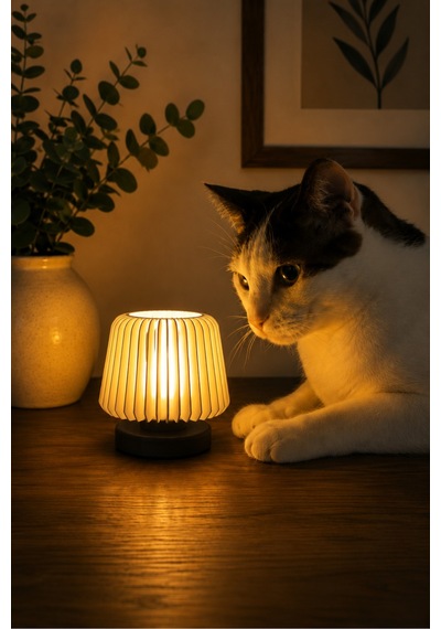 Dekoratif Led Tealight Mumluk Masaüstü Aydınlatma 1 Adet 7x7,5 Cm Siyah - 871554504 Siyah