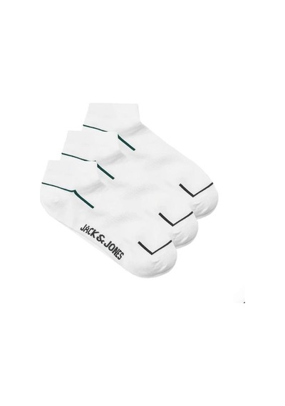 Jack&jones Jack Jones Çorap Walter Short Tennis 3 Pack Beyaz
