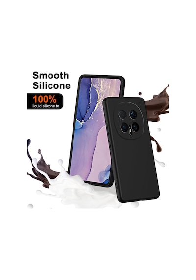 Caseonn Honor Magic 8 Pro Kılıf Kamera Korumalı Mikrofiber Astarlı Lansman Siyah