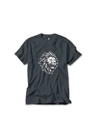 Black And White Lion Sarı Tişört
