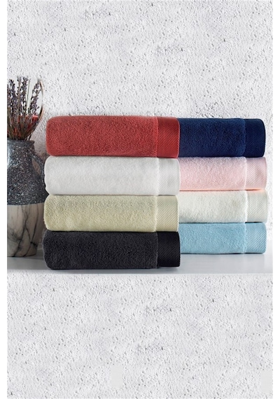 Soft Cotton Micro Havlu Ekru 75x150 Cm