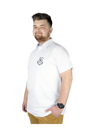 Mode Xl Büyük Beden Erkek T Shirt Polo Mdx Club 22305 Beyaz 001