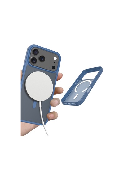 Apple İphone 17 Pro/18 Pro Jota Magsafe Kapak Mavi