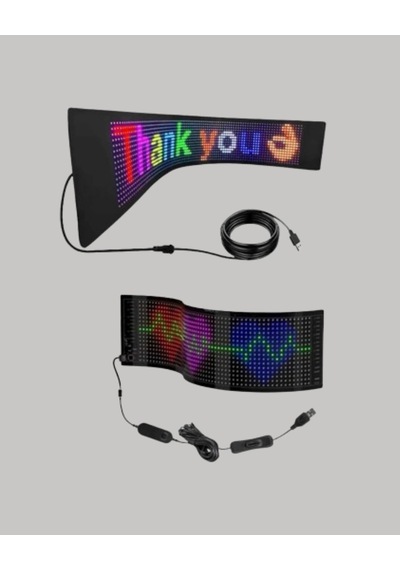 Hubrendy Tekno Gece Kullanıma Uygun Pixel Rgb Led Panel Estetik Atmosfer Işığı