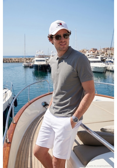 Buratti Pamuklu Regular Fit Düğmeli Erkek Polo Yaka T Shirt 5902127 Açık Haki Buratti Pamuklu Regular Fit Düğmeli Erkek Polo Yaka T Shirt 5902127 Açık Haki
