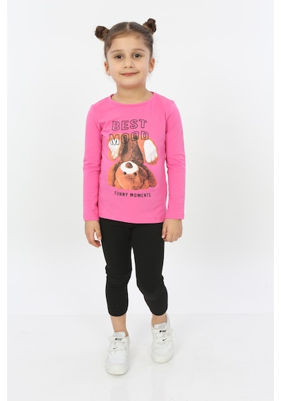 Toontoy Kids Toontoy Kız Çocuk Best Mood Ayıcık Baskılı Tişört Fuşya Toontoy Kids Toontoy Kız Çocuk Best Mood Ayıcık Baskılı Tişört Fuşya