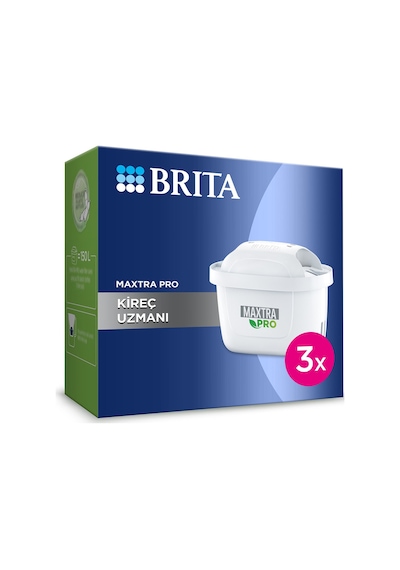 Brita Maxtra Pro Kireç Uzmanı Su Filtresi 3'lü 4 Adet Çok Renkli