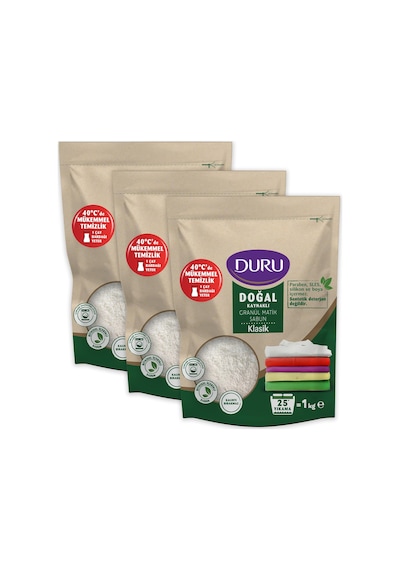 Duru Doğal Granül Matik Sabun Klasik 3 x 1Kg