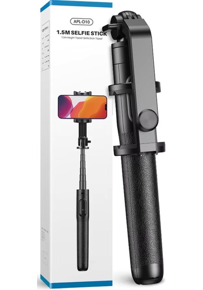 Apexel 1.5 Metre Profesyonel Uzayan Bluetooth Selfie Çubuğu Ve Tripod Standı