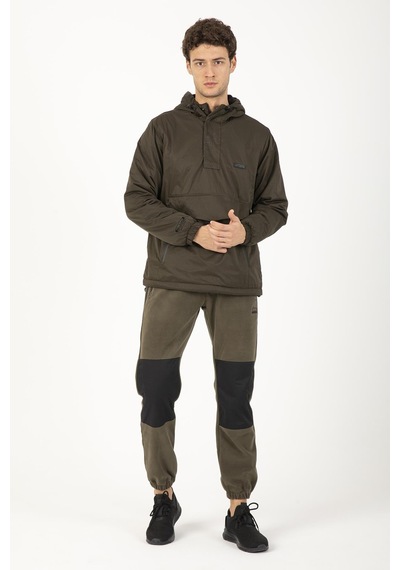 Maraton Sportswear Comfort Erkek Kapşonlu Uzun Kol Basic Haki Yağmurluk 21353-haki Haki