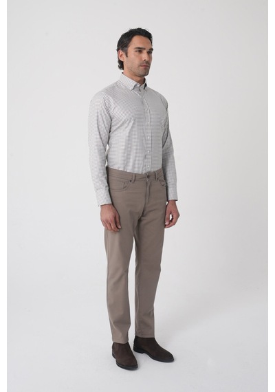 Bisse Erkek 5 Cepli Spor Pamuk Bej Pantolon Pns25k25208 D07 Bej