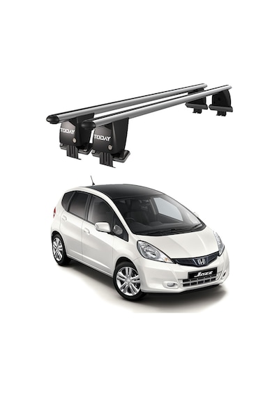 Royal Honda Jazz / Fit 2007-2014 Uyumlu Gri Kilitli Ara Atkı Port Bagaj Tavan Barı