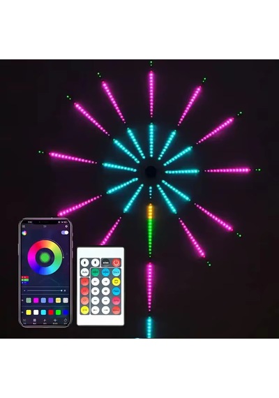 Müzik Ritimli Akıllı Rgb Led Şerit Aydınlatma - Efektli Ambiyans Lambası 5w - Usb Bağlantılı