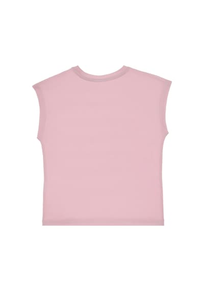 U.S. Polo Assn. Kız Çocuk Açık Pembe Bisiklet Yaka Baskılı Pamuk Tişört 50306190-VR078