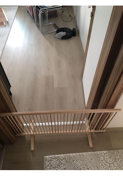 Sık Aralıklı Ahşap Köpek Çiti Yükseklik 50 Cm.