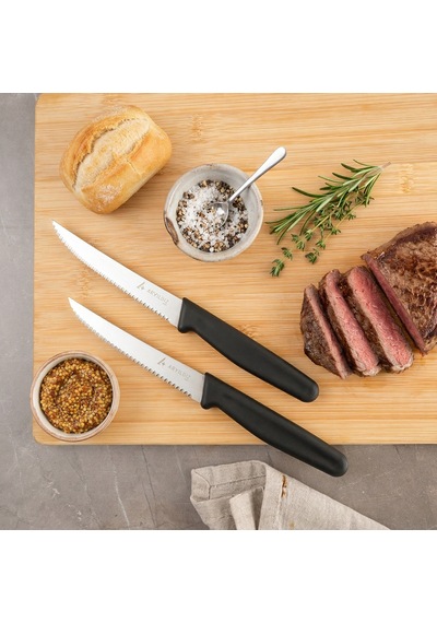 Aryıldız Daily Steak Bıçak 2 Li Siyah Çok Renkli