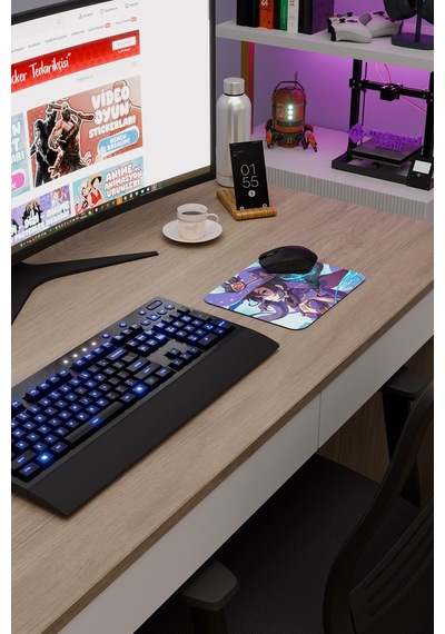 Mona Genshin Impact Anime Gacha V1 - 22x18 Gaming Mouse Pad Fare Altlığı