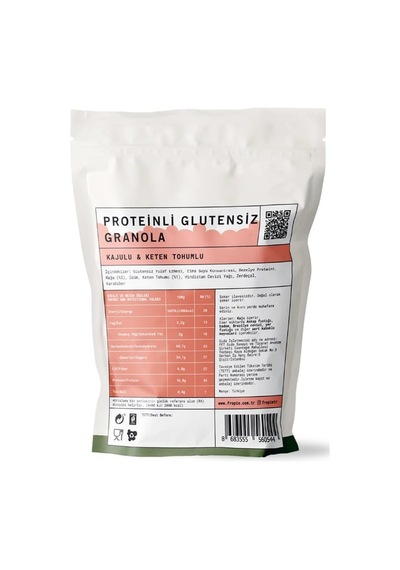 Fropie Protein Granola - Kajulu & Keten Tohumlu 240 Gr 24'li Paket