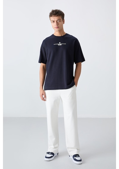 Tommy Life Lacivert Pamuklu Kalın Yumuşak Dokulu Oversize Fit Baskılı Erkek T-shirt - 88321 Lacivert Tommy Life Lacivert Pamuklu Kalın Yumuşak Dokulu Oversize Fit Baskılı Erkek T-shirt - 88321 Lacivert