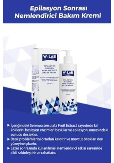 Post-depilation Moisturizing Care Cream 200 Ml