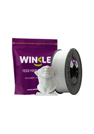 Winkle Pla Hd Texture Mermer 1.75mm 1 Kg - Beyaz Mermer