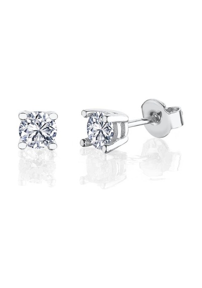 Mia Vento 1.20 Karat Effective Diamond Işıltılı Dokunuş İkili Tektaş Gümüş Set