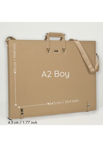 Fogho A2 Boy Vizon Lüks Proje Çizim Çantası - Deri Sanat Çantası