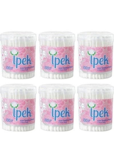 İpek Kulak Temizleme Pamuğu 100'lü x 6 Paket