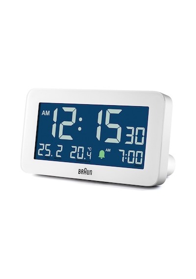 Braun Bc10w Beyaz Dijital Alarmlı Masa Saati Brn.bc10w