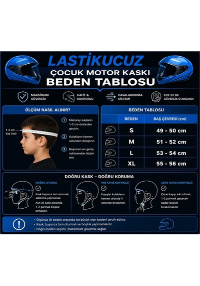 Ncr Junior Çocuk Kaskı 802 Ece-22.06 Parlak Beyaz