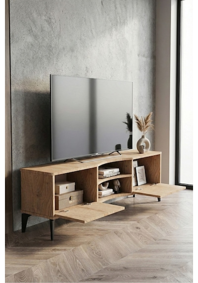 Bej Renk Suntalam Tv Sehpası 160x35 Cm