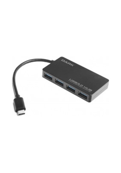 Dark Connect Master U31x4, Usb3.1 Type-c To 4 Port Type-a Hub