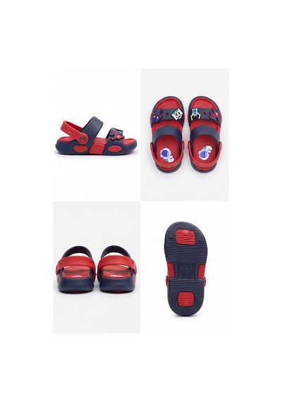 Supernova Ultra Konfor Çift Tabanlı Ortopedik Bebek Ve Çocuk Sandalet Terlik 25-36 Beden Kırmızı