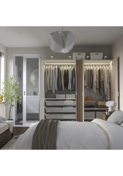 Ikea Çok Renkli Modern Kapaklı Gardırop 200x60x201 Cm
