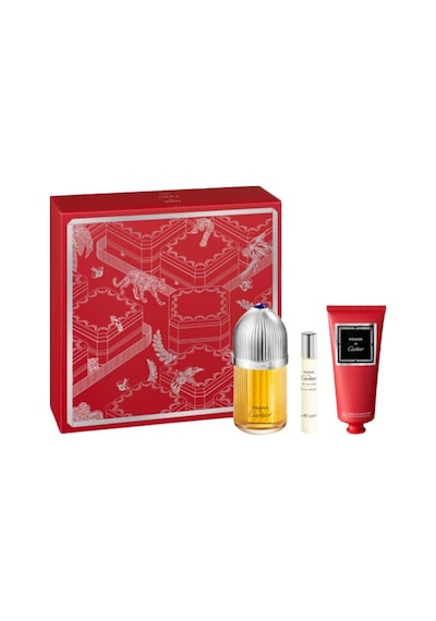 Cartier Pasha Edp 100 Ml + Edt 10 Ml + 100 Ml Body Lotion Erkek Parfüm Seti Aromatik