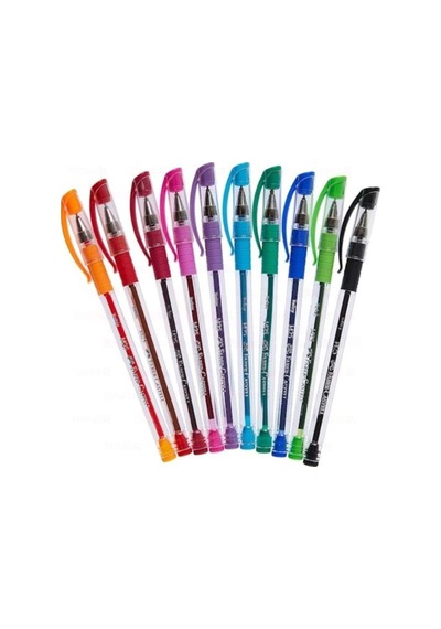 Faber-castell 1425 Tükenmez Kalem Ailesi 10 Lu Karışık 5215142557 Çok Renkli