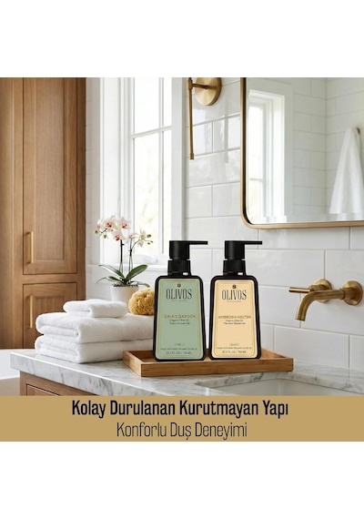 Doğal Zeytinyağlı Duş Jeli - Nemlendirici Ve Besleyici, Hassas Ciltler İçin İdeal, 750ml Yoğun Nemlendirme Ve Pürüzsüz Cilt 5x750 Ml, 5'li Set Diğer
