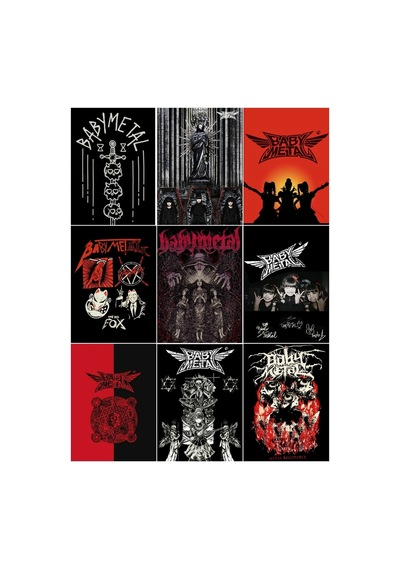 Metal Müzik Grupları- Baby Metal Çoklu Sticker Seti Diğer