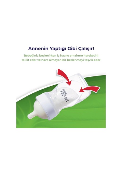 Bebek Biberon & Liners Seti - 100% Anti-kolik, 236ml, 3 Adet Biberon & 15 Adet Sterilize Tek Kullanımlık Liners, 3+ay,