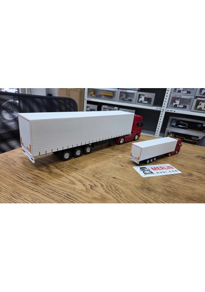 1/64 - Scania 4x2 Ve Tenteli Dorse Welly Tır Çekici