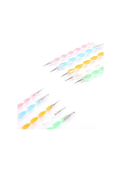 Merrys Nail Art Tırnak Süsleme Kalemi Dot Noktalama Kalem Seti 5'li