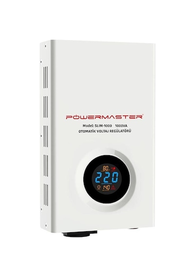 Powermaster 1000Va Otomatik Voltaj Kombi Regülatörü Slım-1000